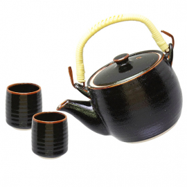 Yuzu Tenmoku Tea Set