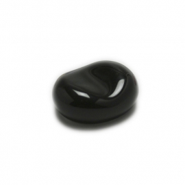 Chopstick Holder Porcelain Beans Shape Black
