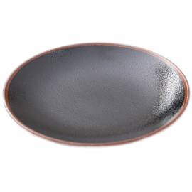 Yuzu Tenmoku Big Plate 22x12x2cm