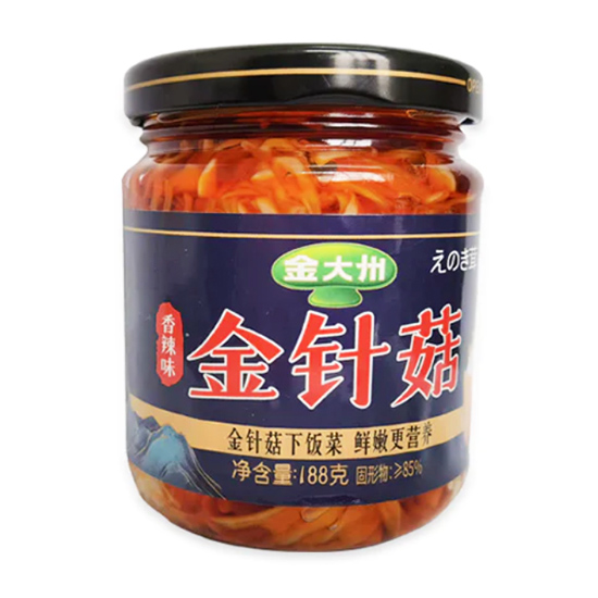 Jindazhou Enoki Mushroom With Spicy Sauce 188gr