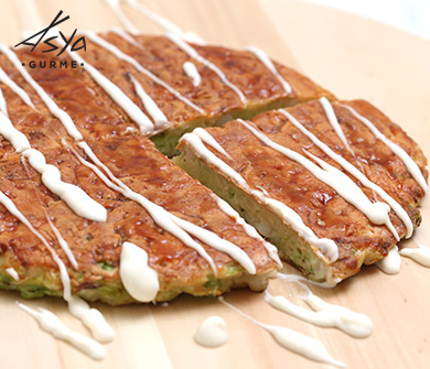 Kansai Usulü Okonomiyaki (Japon Pizzası)